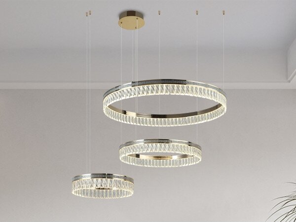 LED Stmívatelný křišťálový lustr na lanku THALIA LED/120W/230V 3000-6000K + DO