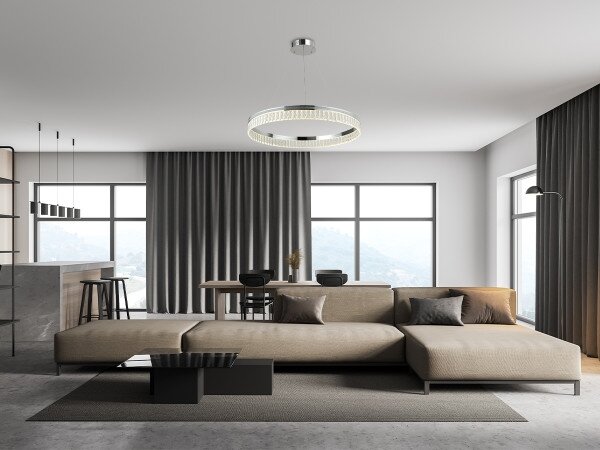 LED Stmívatelný křišťálový lustr na lanku THALIA LED/55W/230V 3000-6000K + DO