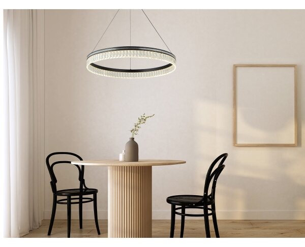 LED Stmívatelný křišťálový lustr na lanku THALIA LED/55W/230V 3000-6000K + DO