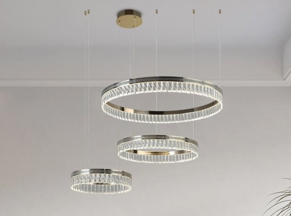 LED Stmívatelný křišťálový lustr na lanku THALIA LED/120W/230V 3000-6000K + DO