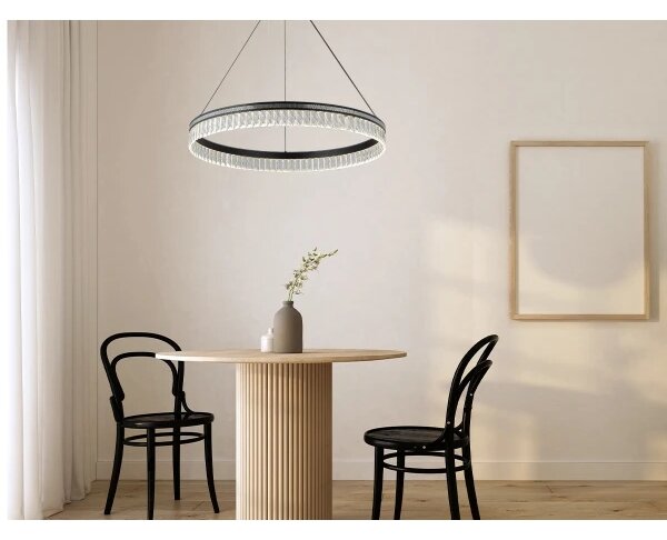 LED Stmívatelný křišťálový lustr na lanku THALIA LED/55W/230V 3000-6000K + DO
