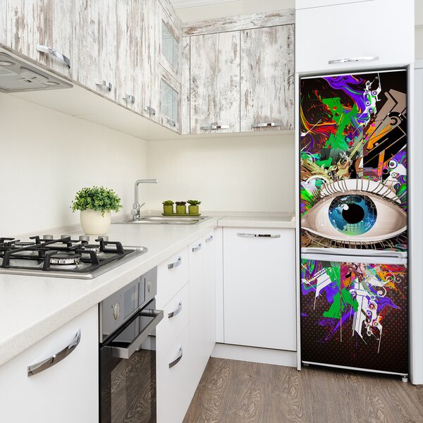 Nálepka fototapeta lednička Abstrakce oko FridgeStick-70x190-f-68352611