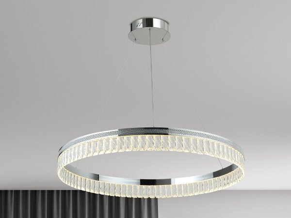 LED Stmívatelný křišťálový lustr na lanku THALIA LED/55W/230V 3000-6000K + DO