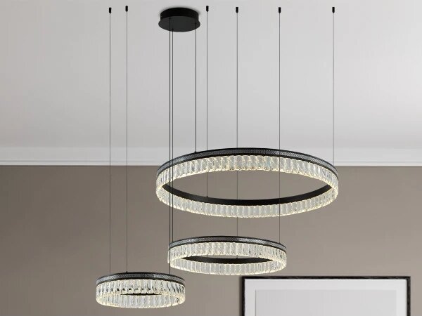 LED Stmívatelný křišťálový lustr na lanku THALIA LED/120W/230V 3000-6000K + DO