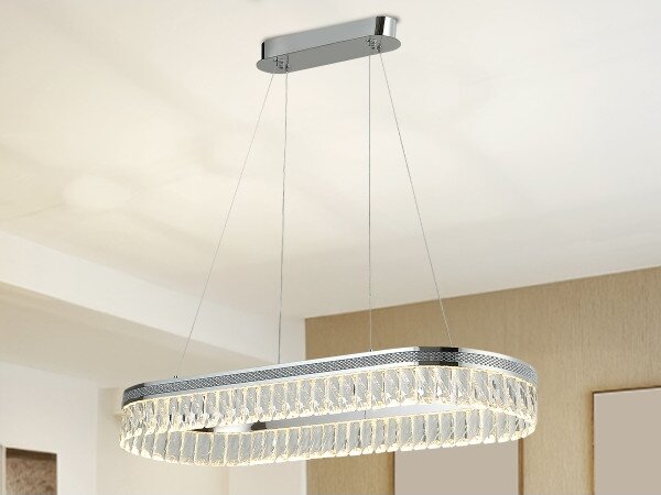 LED Stmívatelný křišťálový lustr na lanku THALIA LED/50W/230V 3000-6000K + DO