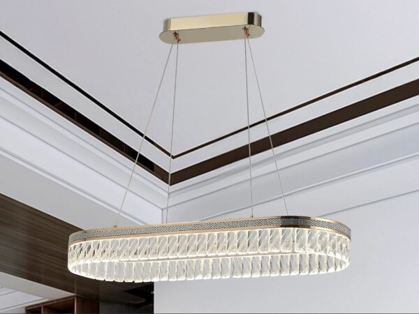 LED Stmívatelný křišťálový lustr na lanku THALIA LED/50W/230V 3000-6000K + DO