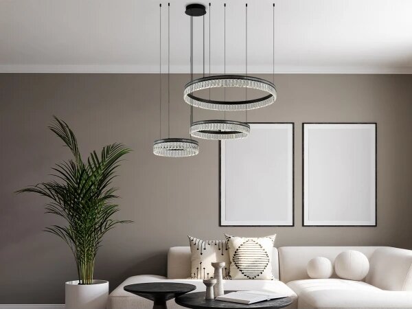 LED Stmívatelný křišťálový lustr na lanku THALIA LED/120W/230V 3000-6000K + DO