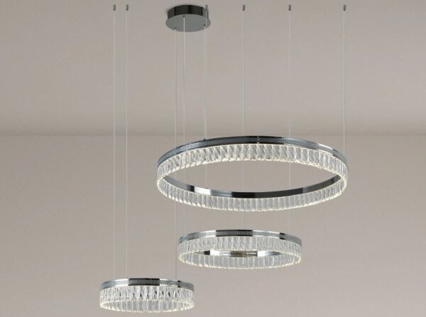 LED Stmívatelný křišťálový lustr na lanku THALIA LED/120W/230V 3000-6000K + DO