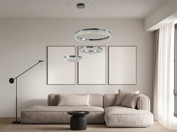 LED Stmívatelný křišťálový lustr na lanku THALIA LED/120W/230V 3000-6000K + DO