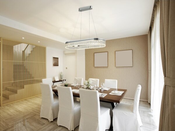 LED Stmívatelný křišťálový lustr na lanku THALIA LED/50W/230V 3000-6000K + DO