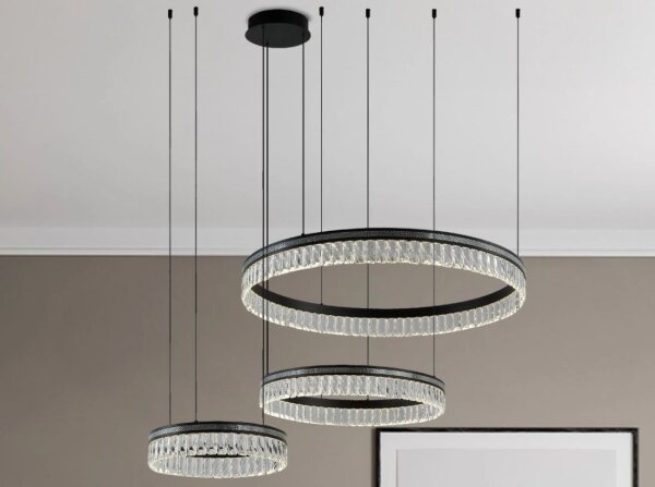 LED Stmívatelný křišťálový lustr na lanku THALIA LED/120W/230V 3000-6000K + DO