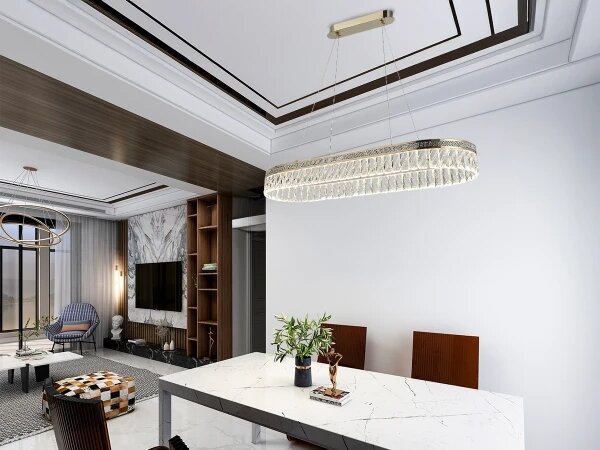 LED Stmívatelný křišťálový lustr na lanku THALIA LED/50W/230V 3000-6000K + DO
