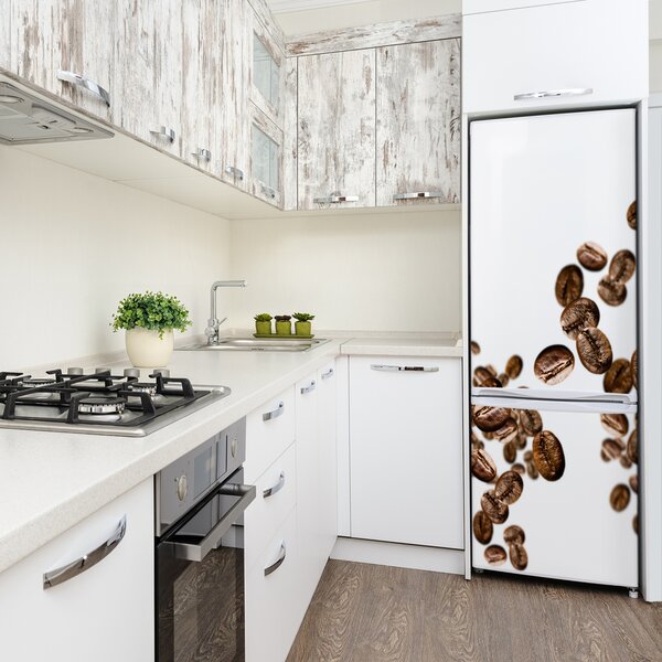 Nálepka na ledničku samolepící Zrnka kávy FridgeStick-70x190-f-68369334