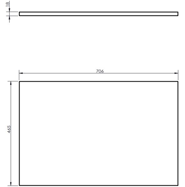 Mexen Rivel, koupelnová skříňka 70 cm s horní deskou, 1 zásuvka, drážkovaná, ořech, 91A20-07047-1-BFC86