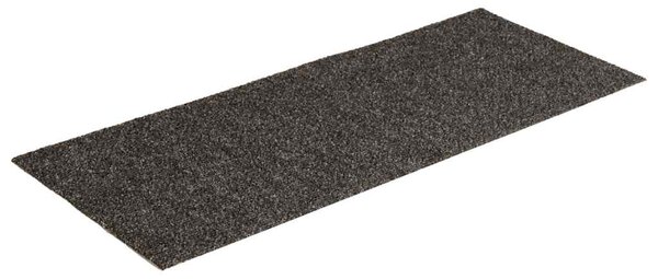 Schodové rohože samolepicí 15 ks 60 x 25 cm antracitové obdélníkové 326920