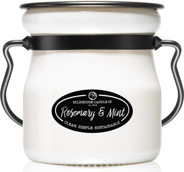 Milkhouse Candle Co. Creamery Rosemary & Mint vonná svíčka Cream Jar 142 g