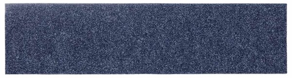 Schodové rohože samolepicí 15 ks 76 x 20 cm šedomodré obdélníkové 326929