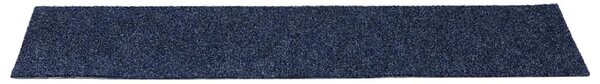 Schodové rohože samolepicí 15 ks 76 x 20 cm šedomodré obdélníkové 326929