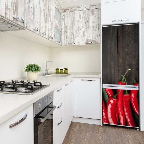 Nálepka na ledničku fototapeta Chilli papričky FridgeStick-70x190-f-68584062