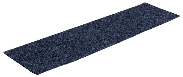 Schodové rohože samolepicí 15 ks 76 x 20 cm šedomodré obdélníkové 326929