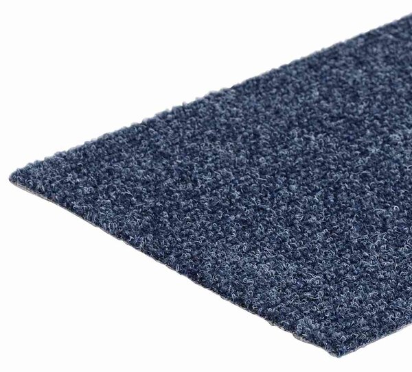 Schodové rohože samolepicí 15 ks 76 x 20 cm šedomodré obdélníkové 326929