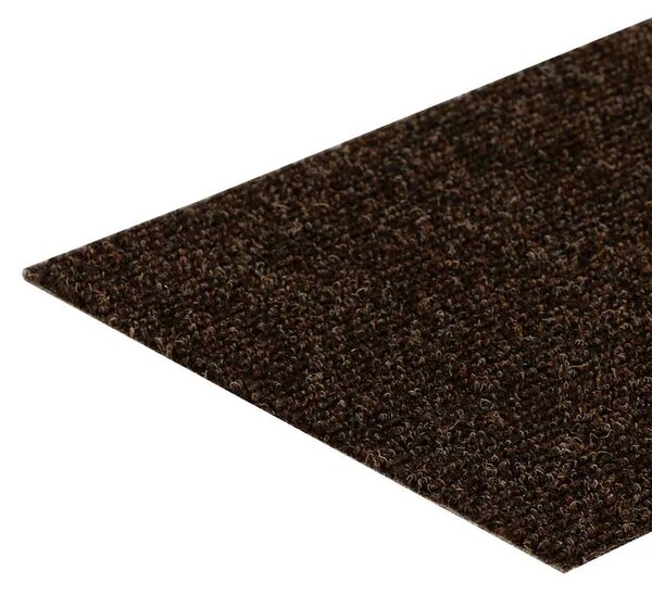Schodové rohože samolepicí 15 ks 76 x 20 cm hnědé obdélníkové 326930