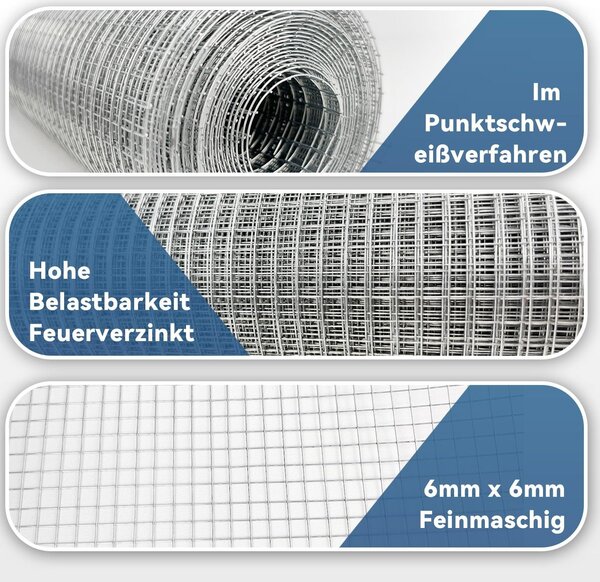 Drátěná síťka proti hlodavcům, 40 cm x 5 m - pozinkovaná, vhodná pro postele