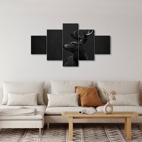 Obraz - Portrét jelena (125x70 cm)