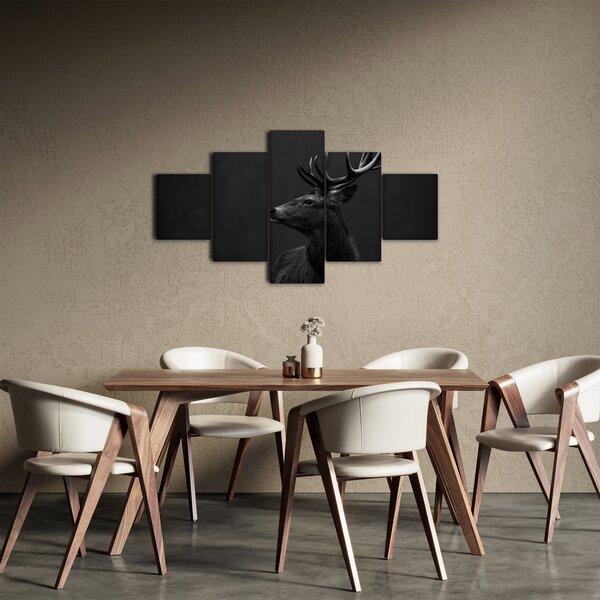 Obraz - Portrét jelena (125x70 cm)