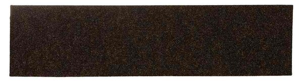 Schodové rohože samolepicí 15 ks 76 x 20 cm hnědé obdélníkové 326930