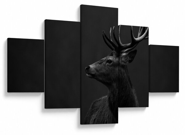Obraz - Portrét jelena (125x70 cm)