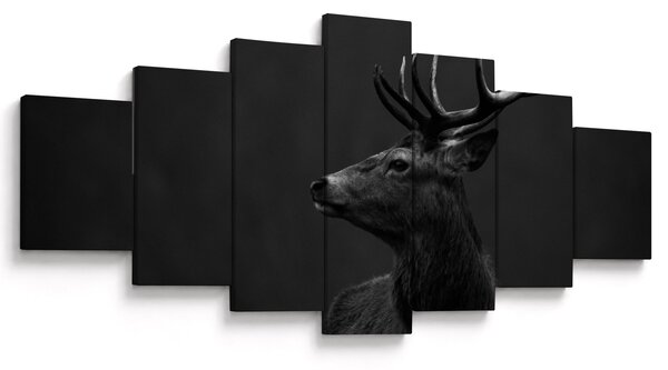 Obraz - Portrét jelena (210x100 cm)