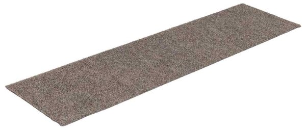 Schodové rohože samolepicí 15 ks 76 x 20 cm béžové obdélníkové 326933
