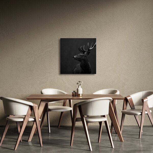 Obraz - Portrét jelena (30x30 cm)