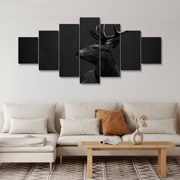 Obraz - Portrét jelena (210x100 cm)