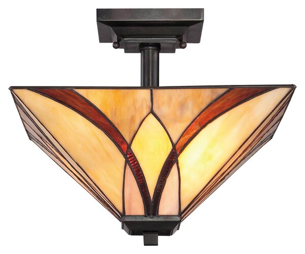 Stropní světlo Asheville design Tiffany výška 30,5