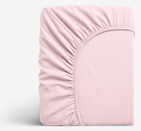 Goldea jersey elastické prostěradlo - pastelově růžové 90 x 200 cm