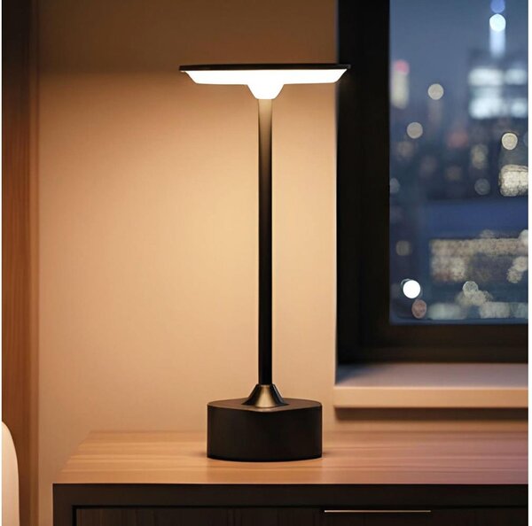 LED Stmívatelná nabíjecí stolní lampa NEW YORK LED/1,8W/5V 1200 mAh černá