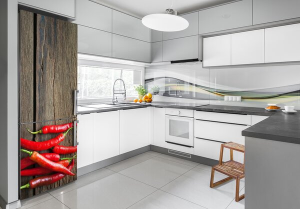 Nálepka na ledničku fototapeta Chilli papričky FridgeStick-70x190-f-119501609