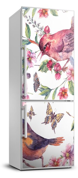 Nálepka fototapeta lednička Motýl květiny FridgeStick-70x190-f-119637489