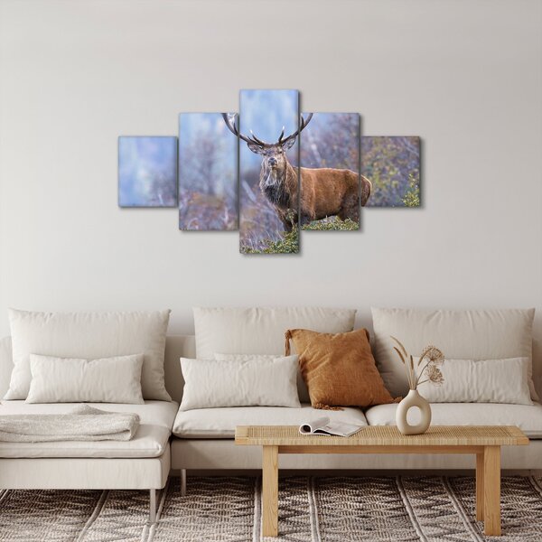 Obraz - Jelen v krajině (125x70 cm)