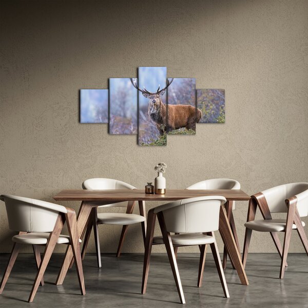 Obraz - Jelen v krajině (125x70 cm)