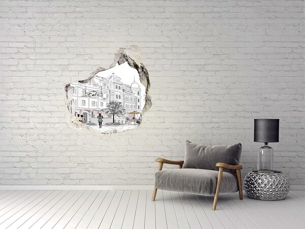 Díra 3D fototapeta na stěnu Staré město nd-p-77255589