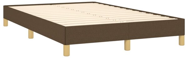 Box spring postel s matrací tmavě hnědá 120x190 cm textil 3269768