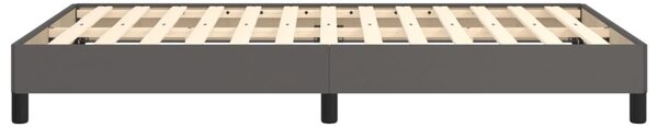 Rám postele bez matrace šedý 120x190 cm umělá kůže 3269623