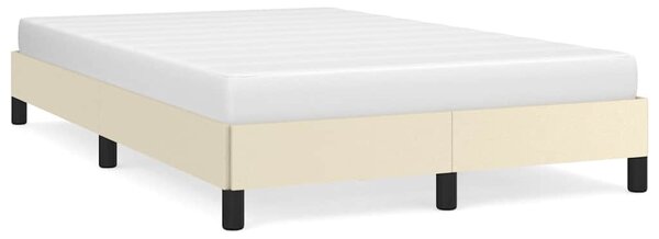 Rám postele bez matrace krémový 120x190 cm umělá kůže 3269621