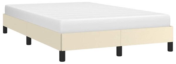 Rám postele bez matrace krémový 120x190 cm umělá kůže 3269621