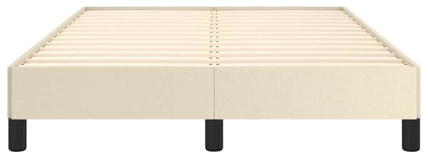 Rám postele bez matrace krémový 120x190 cm umělá kůže 3269621