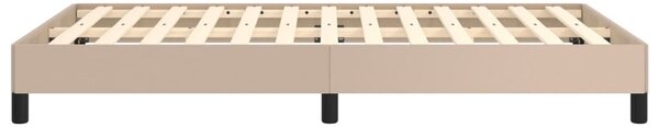 Rám postele bez matrace cappuccino 120x190 cm umělá kůže 3269624