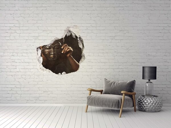 Díra 3D fototapeta na stěnu Africká maska nd-p-77701423